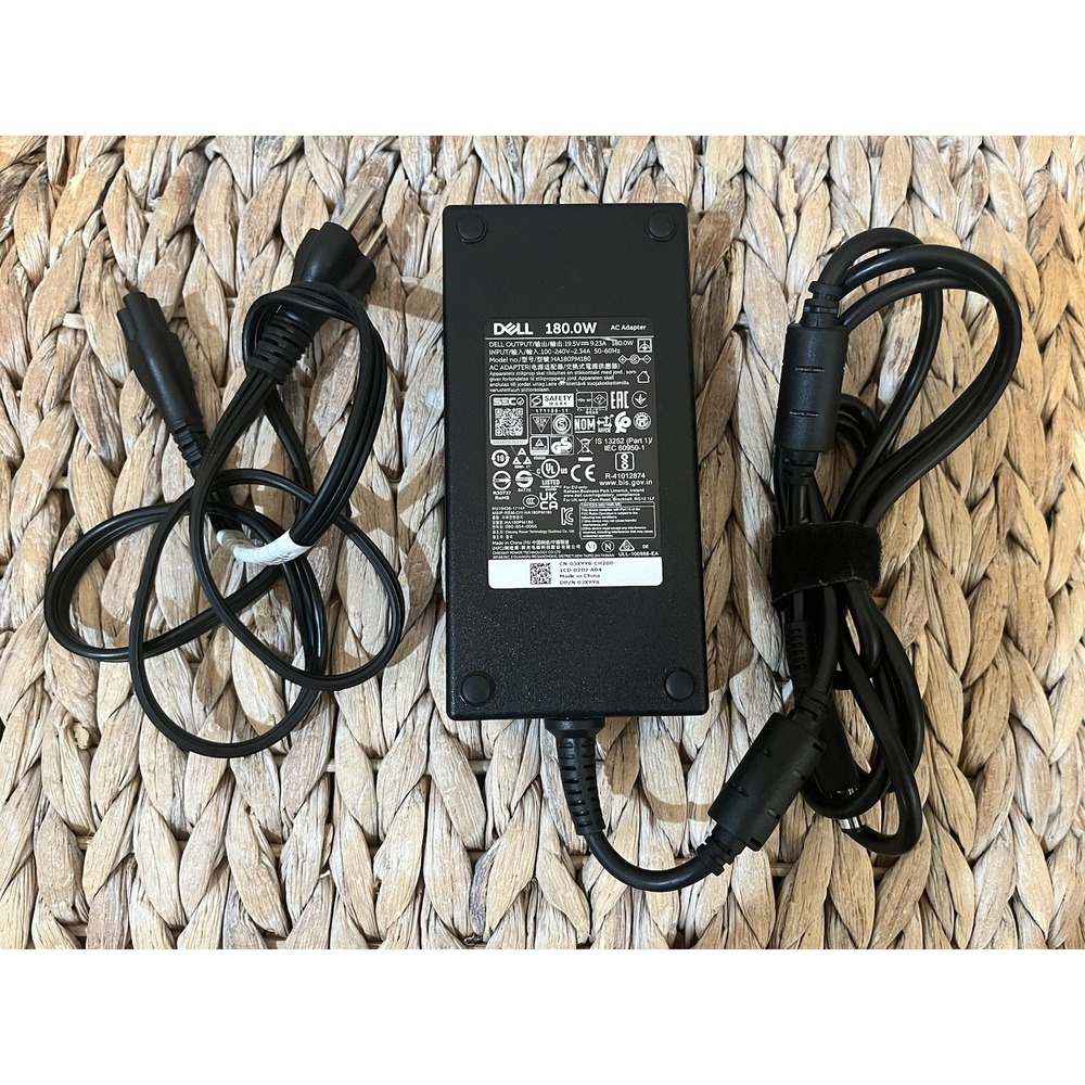 Genuine Dell 180W AC Adapter HA180PM180 19.5V 9.23A 7.4mm OEM Charger